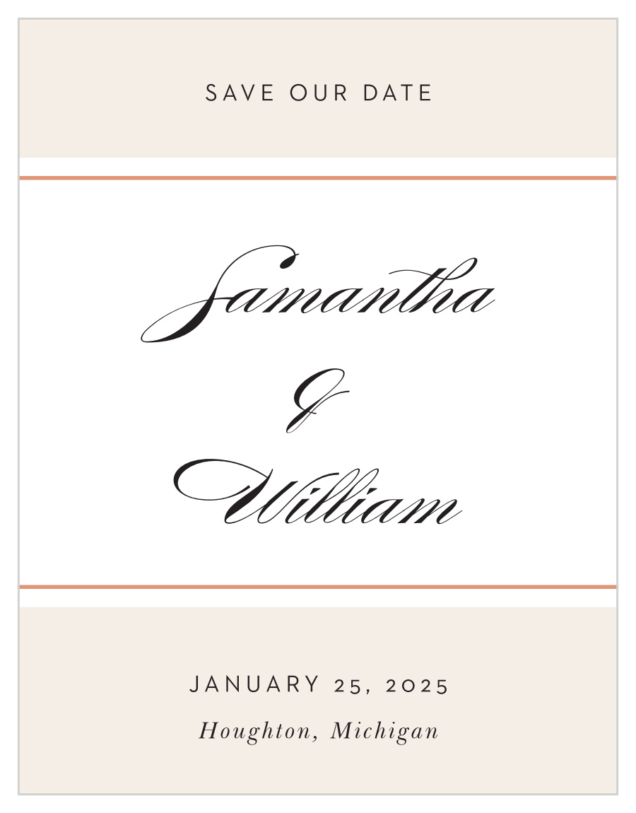 Napoli Mod Save the Date Cards
