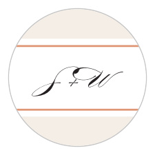 Add a touch of straightforward elegance to your wedding invites with our Napoli Mod Wedding stickers.