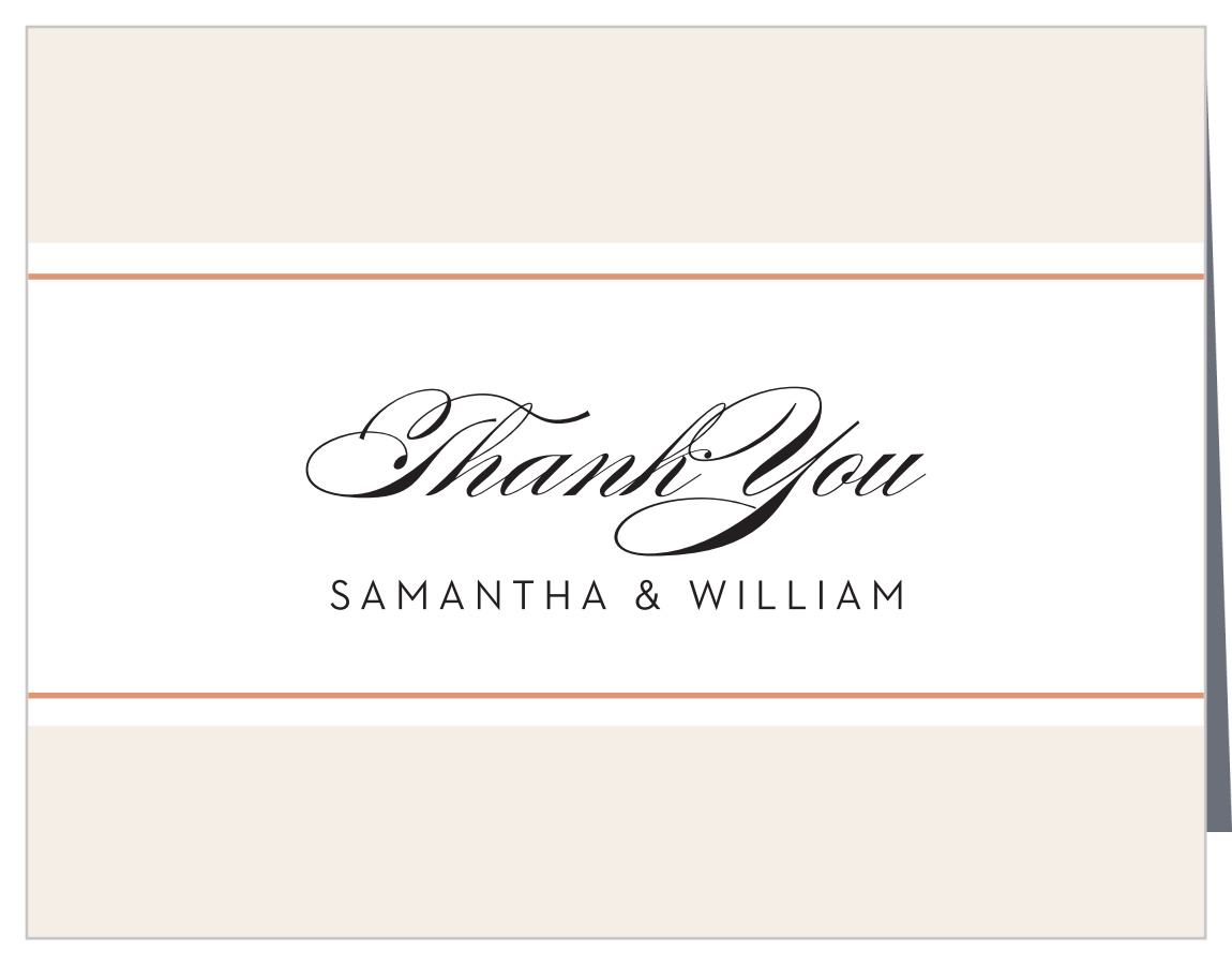 Napoli Mod Wedding Thank You Cards