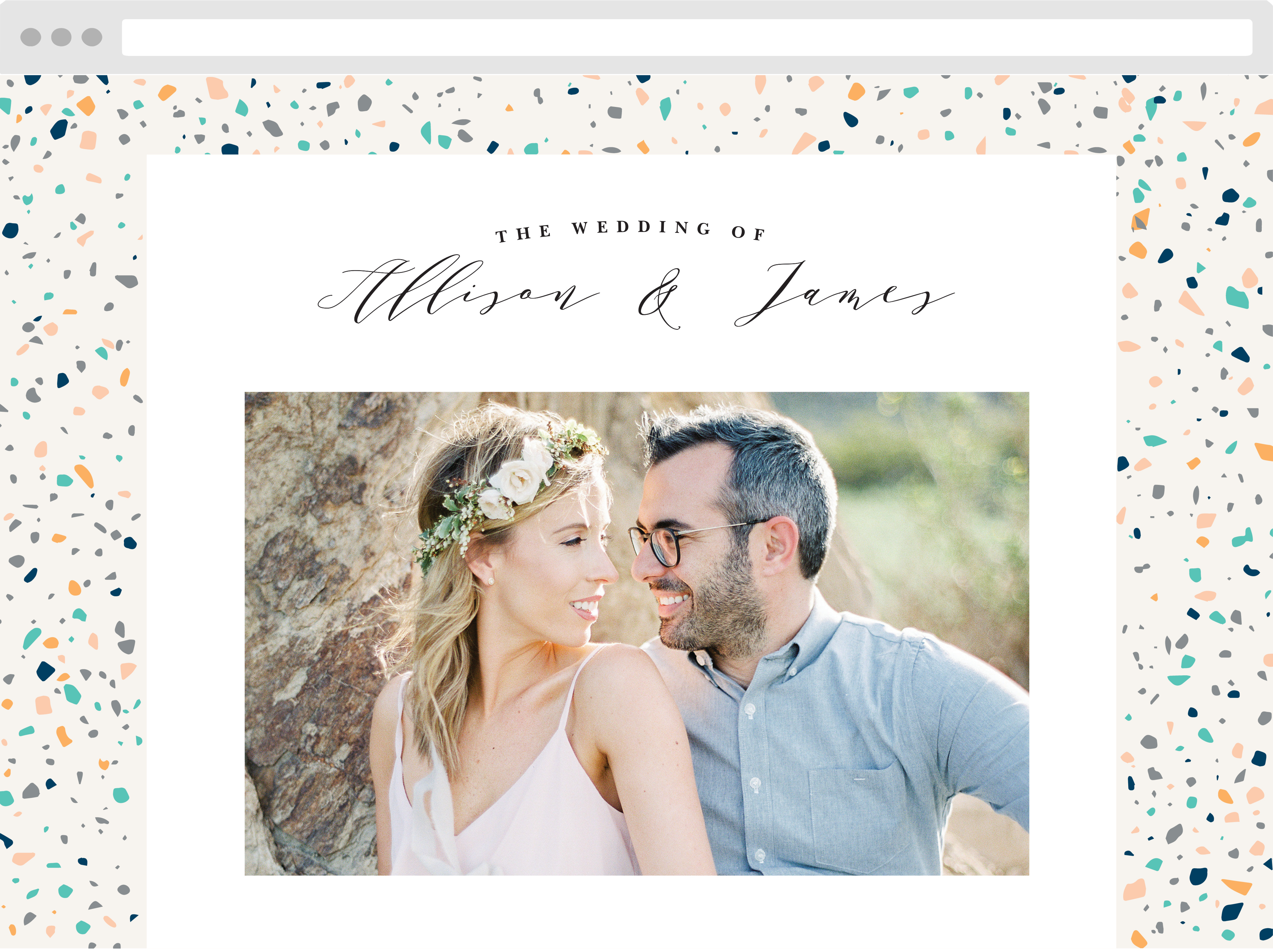 Grand Terrazo Wedding Website