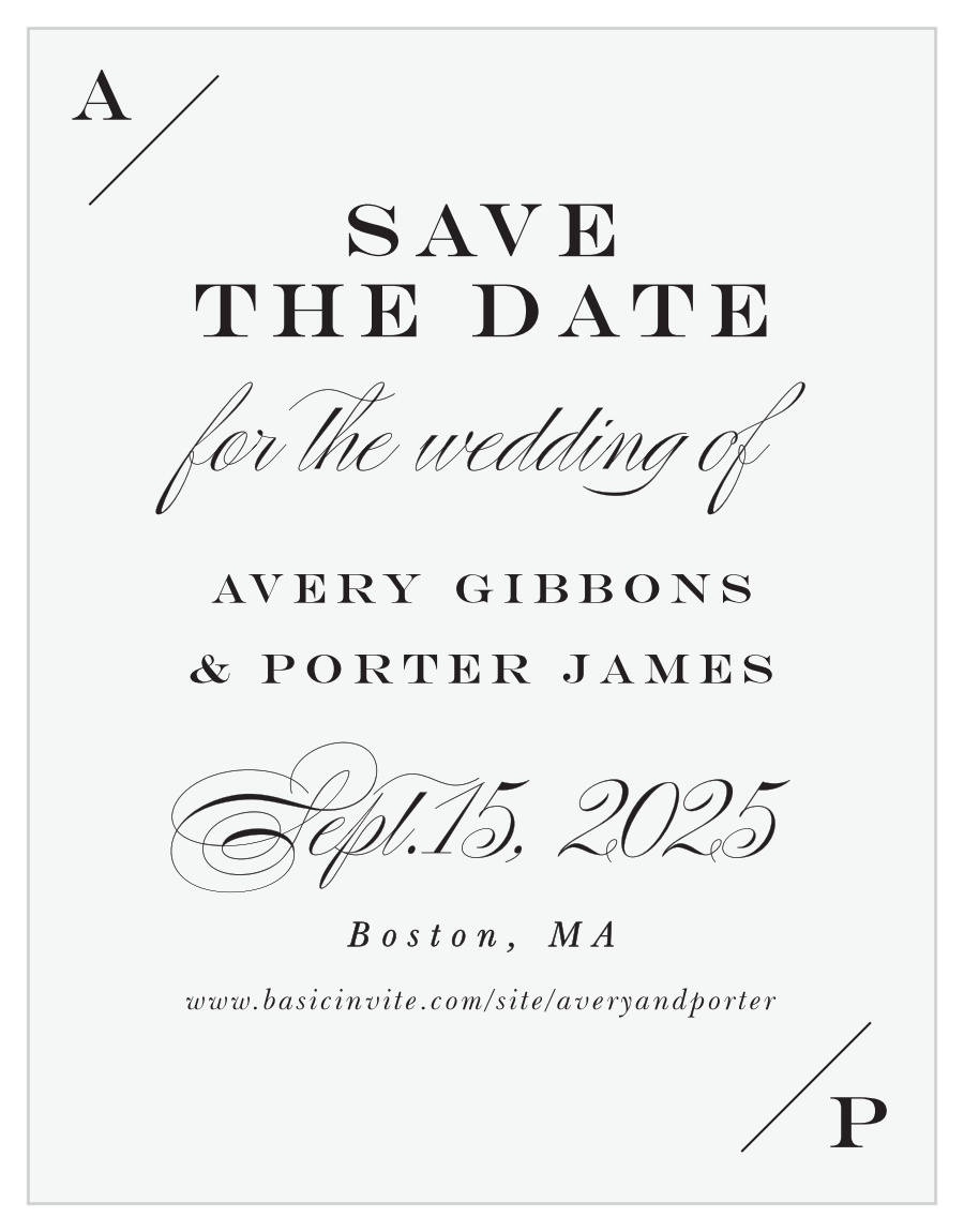 Everlasting Love Save the Date Cards