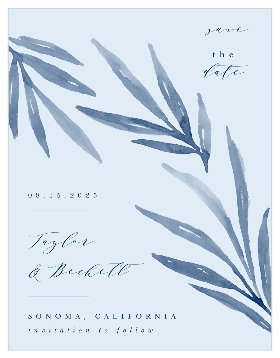 Serenity Leaves Save the Date Magnets