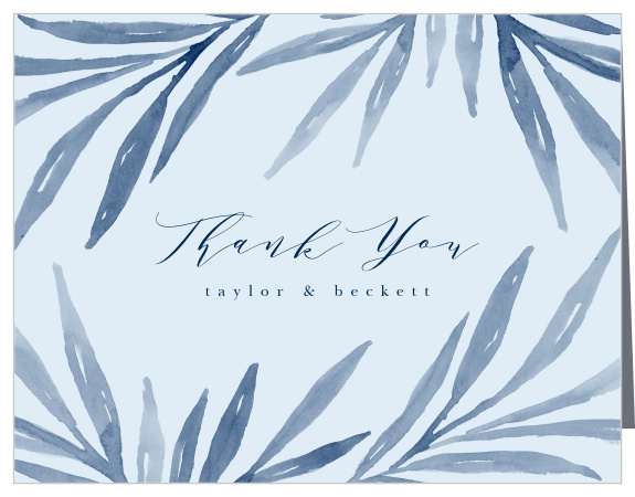 Say thanks with our stunning Serenity Leaves Wedding Thank You Cards.