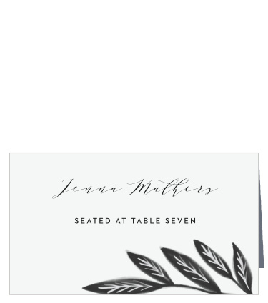 Be sure that your friends and family will have no issue finding their seats with our Watercolor Leaves Place Cards.