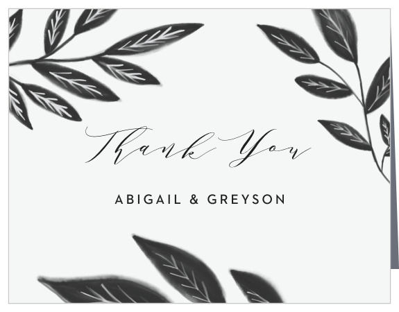 The presence and support of your friends and family meant a lot to you, show them your appreciation with our Watercolor leaves Thank You Cards.