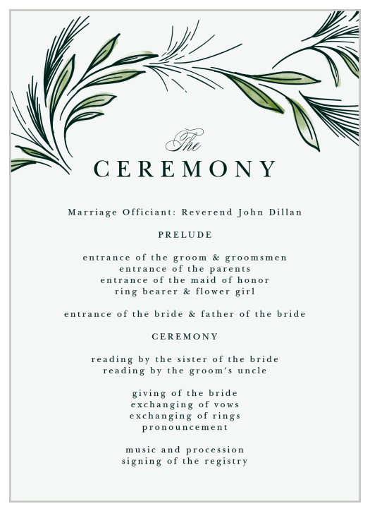 Spring Foliage Seal & Send Wedding Invitations by Basic Invite