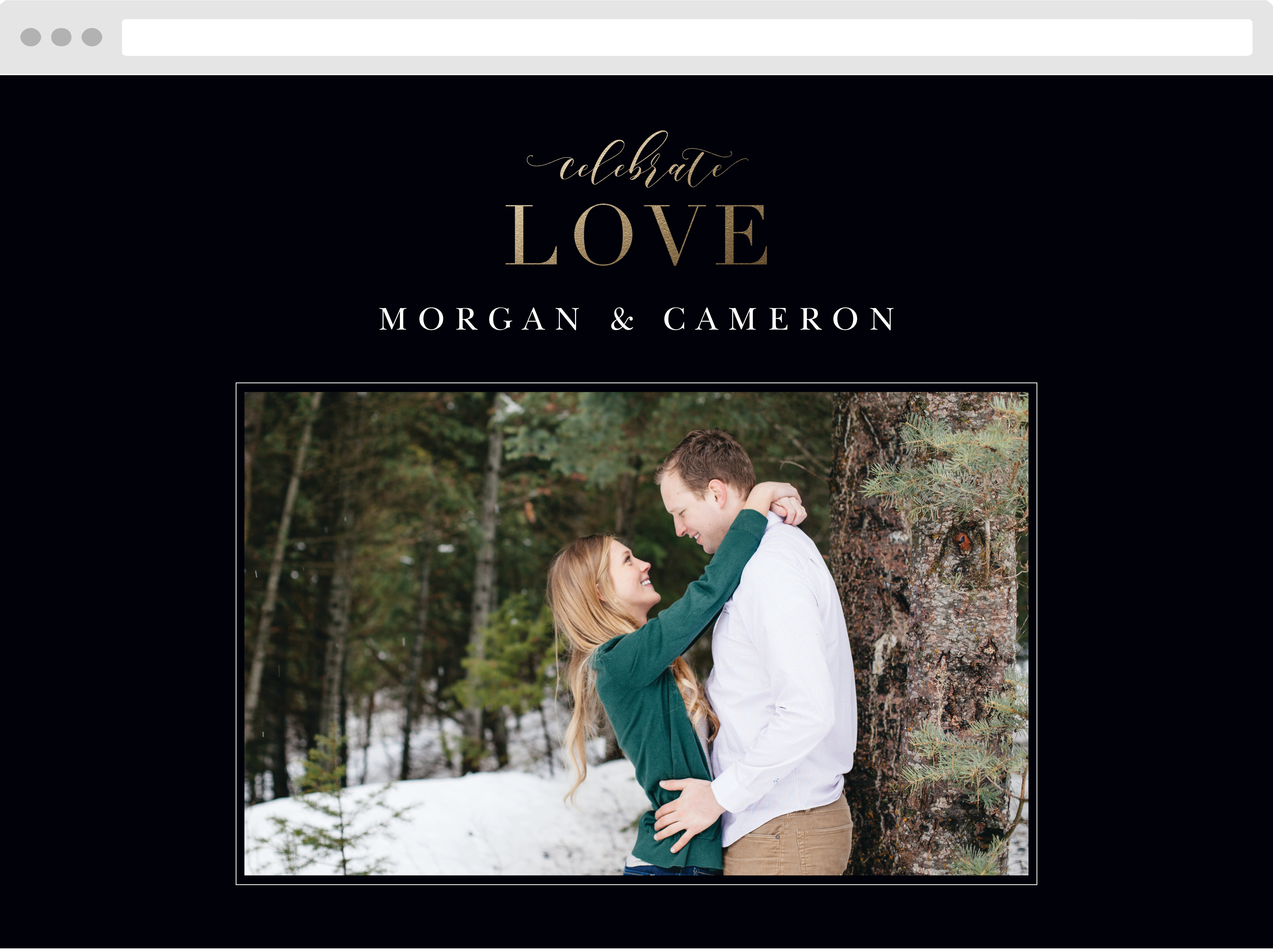 Celebrate Love Wedding Website