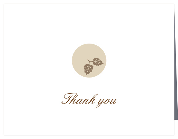 Show your gratitude with our Elegant Fall Scrolls Thank You card. Customize all the colors and fonts perfectly to your liking!