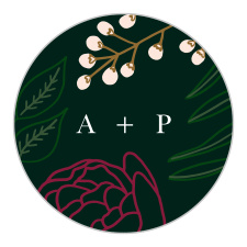 Our Sculpted Blooms Wedding Stickers are the perfect finishing touch to any wedding stationery!