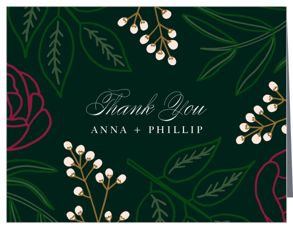 Our Sculpted Blooms Wedding Thank You Cards are the perfect way to show your appreciation for the support of your guests!