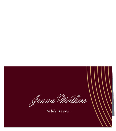 Guests will have no trouble finding their seats with our Pulsating Waves Place Cards.