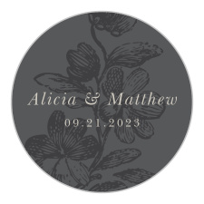 Our Engraved Floral Wedding Stickers are the perfect detail to any vintage wedding suite!