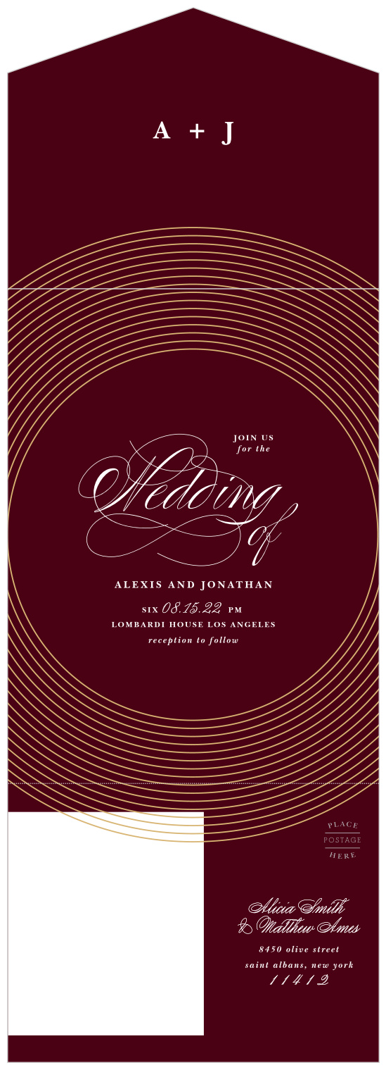 Elegant and beautiful can't begin to describe our Pulsating Waves Seal & Send Wedding Invitations.
