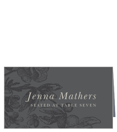 Use our Engraved Floral Place Cards to keep your guests organized during your event!