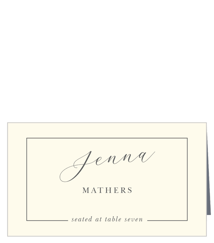 Elegant Typography Place Cards