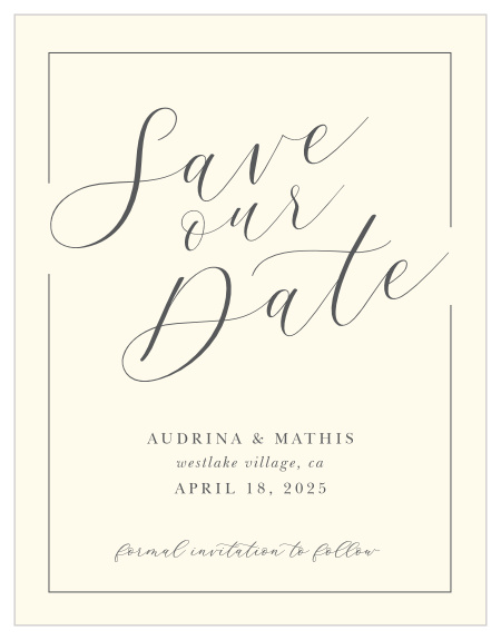 Save the sale date baby announcement