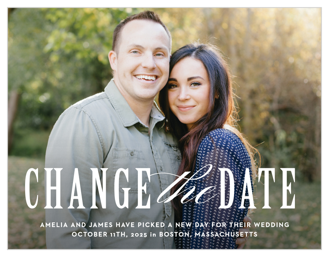 Elegant Union Change the Date Cards
