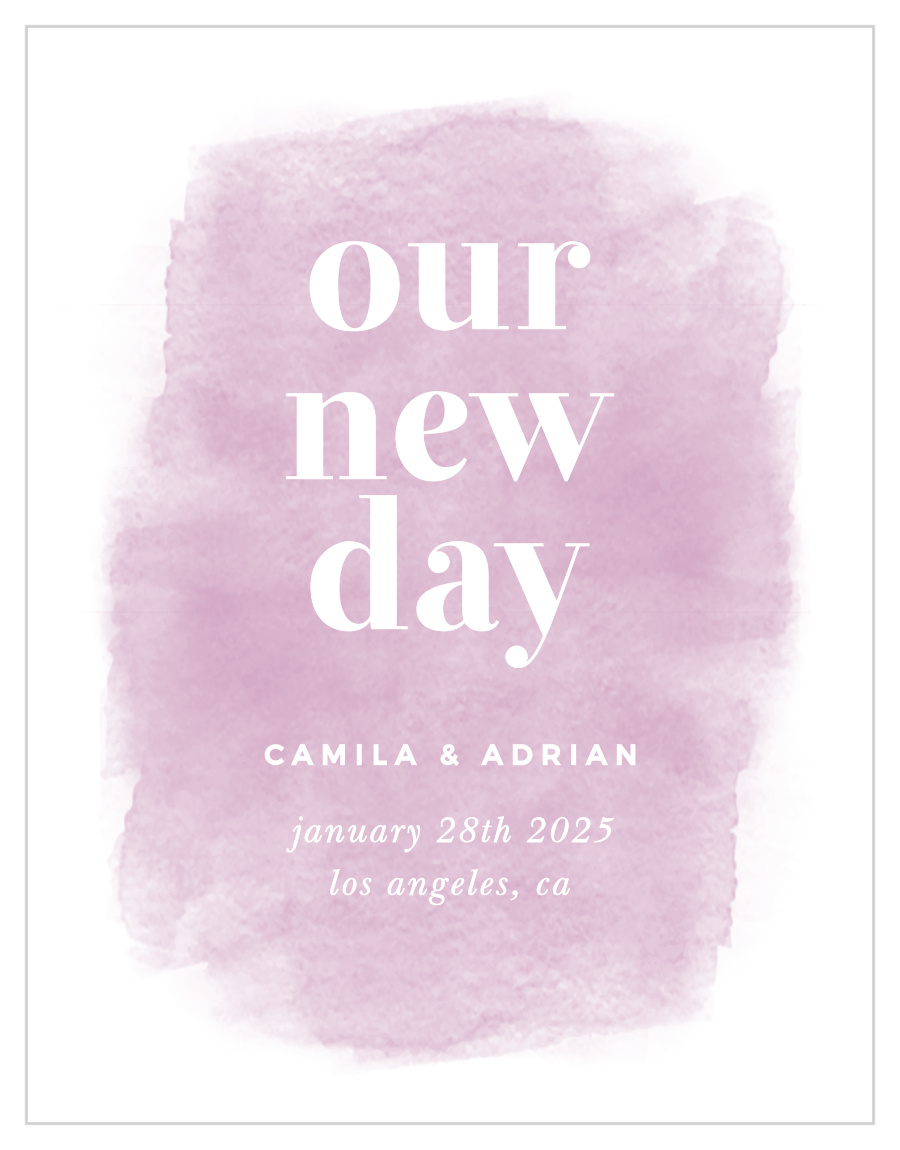 Fresh Paint Change the Date Cards by Basic Invite