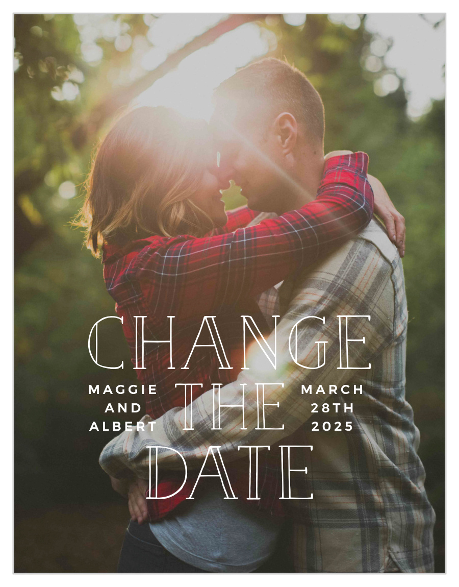 Photographic Love Change the Date Cards