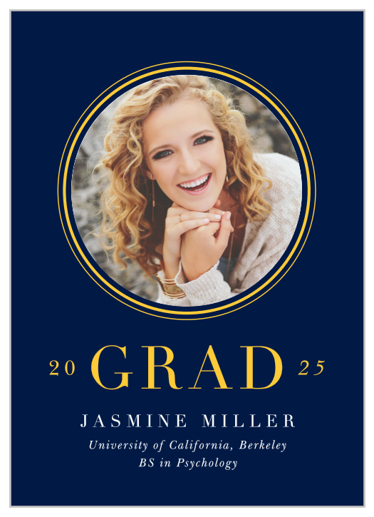 Our Circle Frame Graduation Announcements are just what you have been looking for!