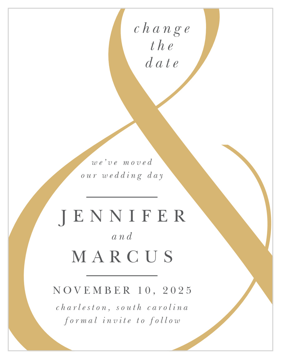 Modern Ampersand Change the Date Cards