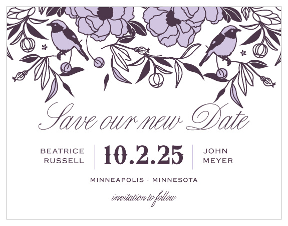 Choose our MaeMae's Midge Change the Date Cards to let your friends and family know that you are postponing your event.