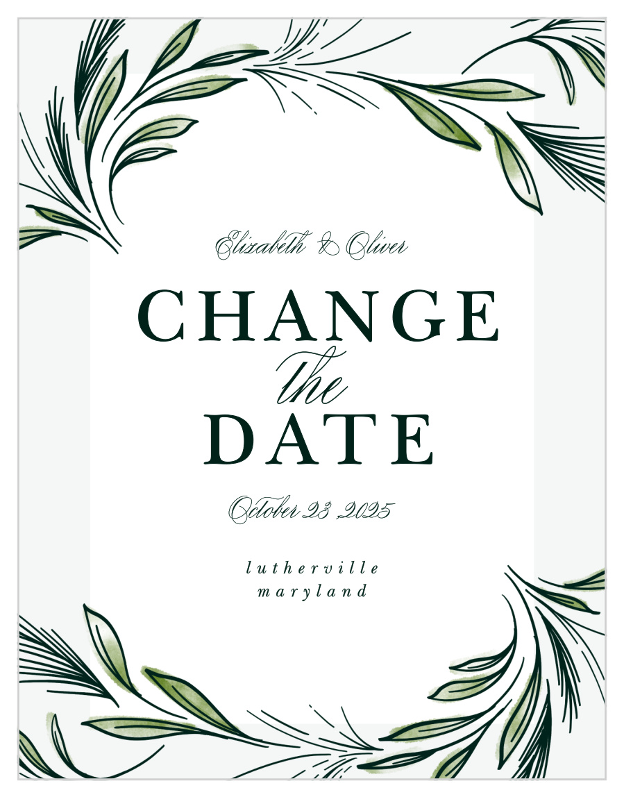 Spring Foliage Change the Date Cards