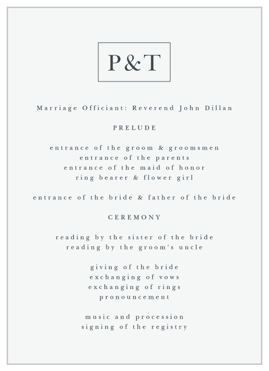 Help your guests feel more involved in your big day with our Each Other Wedding Programs!