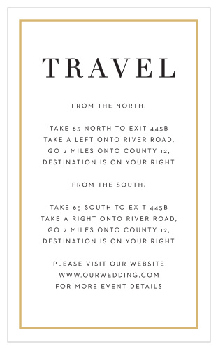 Our Opaque Photo Flair Direction Cards guide family and friends to your wedding venue with ease.