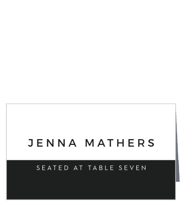 Guide your family and friends to their seats with the minimalist look of our Oversize Date Place Cards.