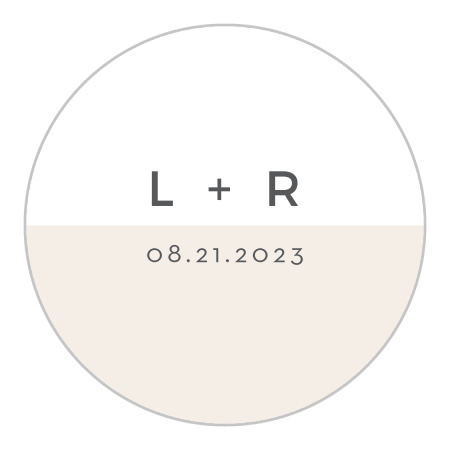 Contemporary Colors Wedding Stickers