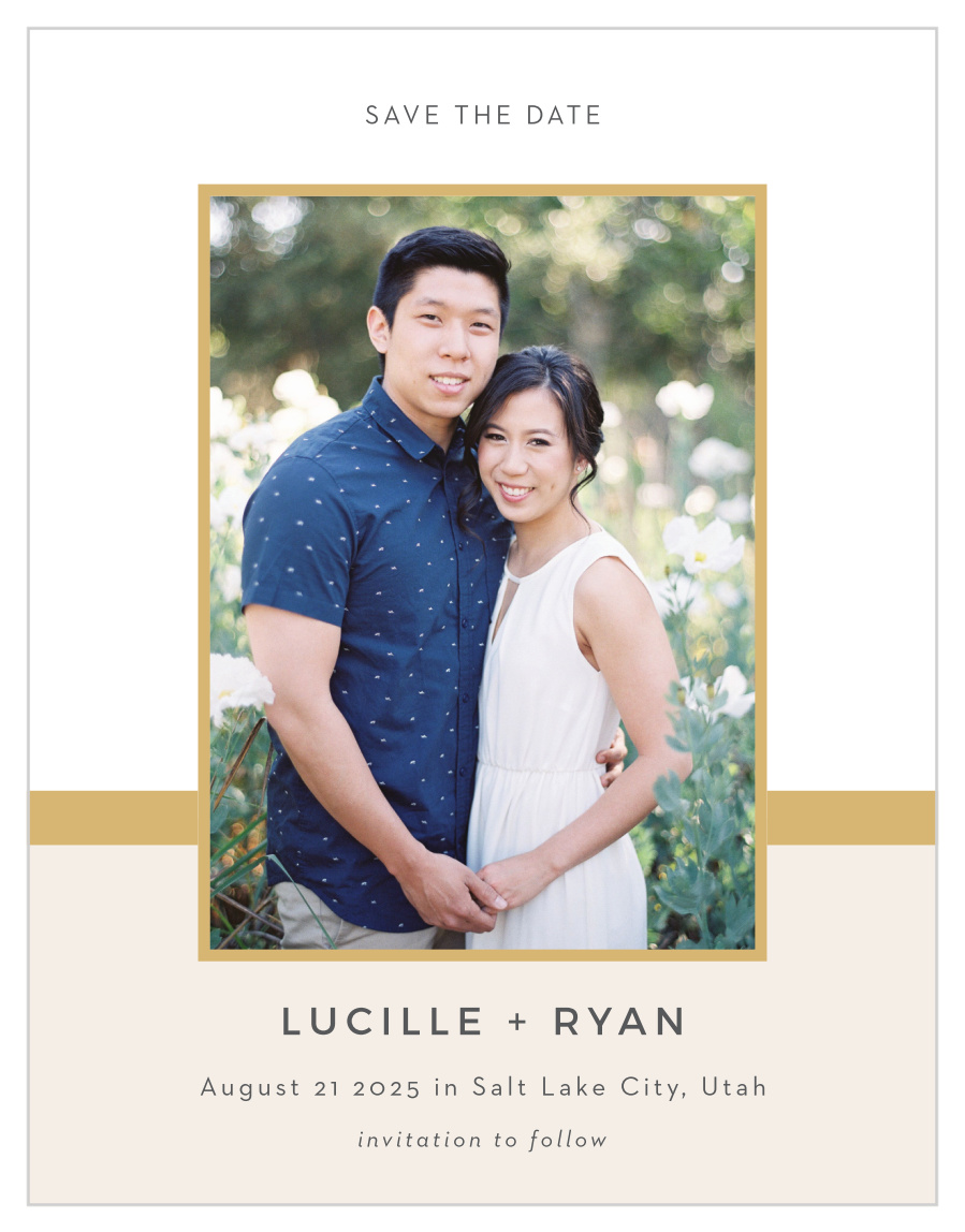 Contemporary Colors Save the Date Magnets