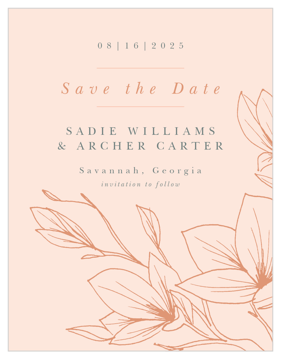 Love Blooms Save the Date Cards