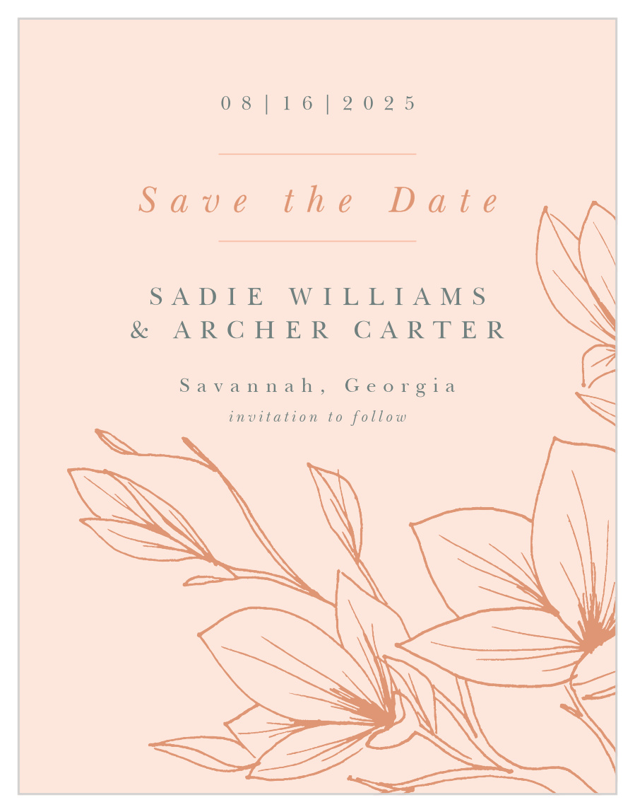 Love Blooms Save the Date Magnets