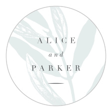 Add some flair with our Sketched Branch Wedding Stickers.