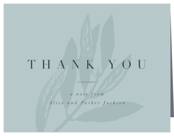 Everyone will appreciate your show of appreciation with our Sketched Branch Wedding Thank You Cards.