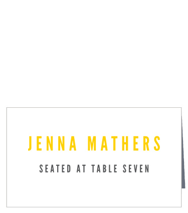 Make your wedding more exciting with our Bold Union Place Cards.