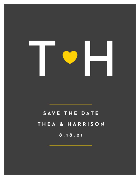 When your loved ones see the minimalist look of our Love Note Save-the-Date Magnets, they are sure to mark their calendars.