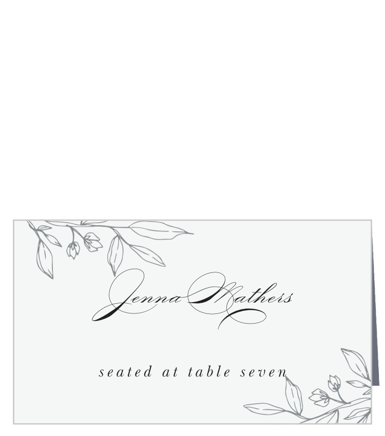 Penwork Florals Place Cards