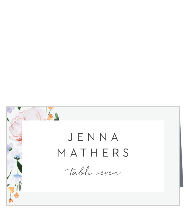 Floral Cascade Place Cards