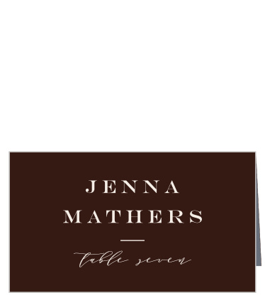 Our Timeless Wood Place Cards ensure your family and friends will have no issue finding their seats for the reception.