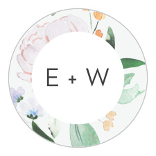 Finish off your wedding suite with our Floral Cascade Wedding Stickers!