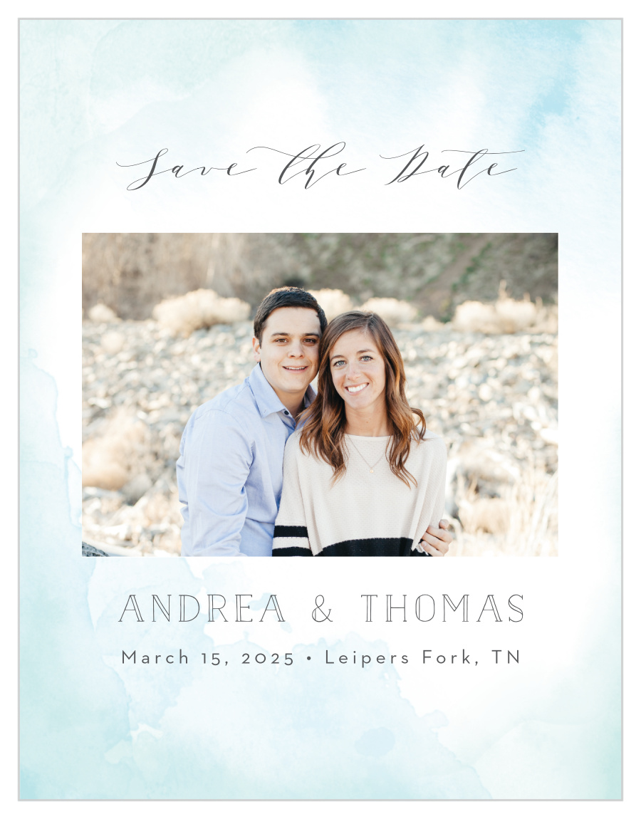 Painterly Wash Save the Date Cards