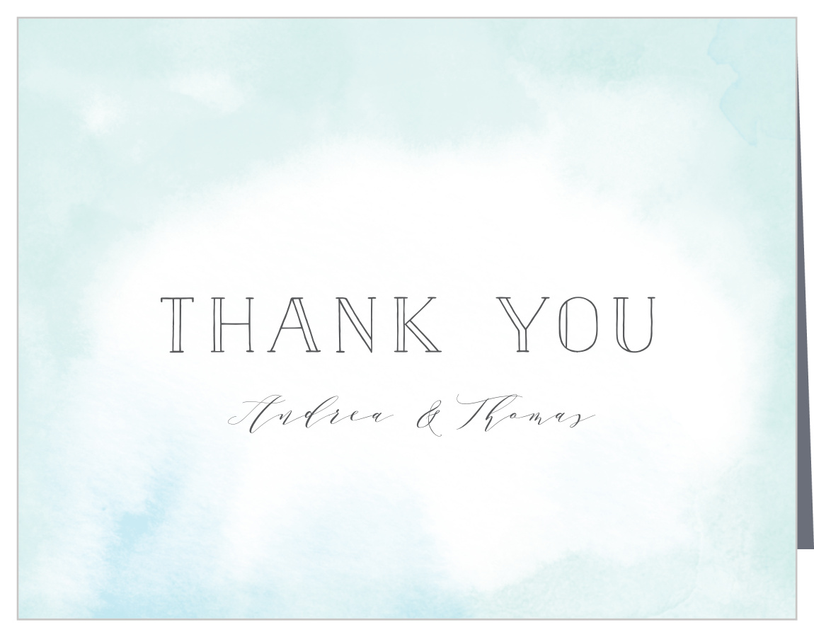 Painterly Wash Wedding Thank You Cards