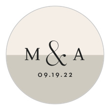 Seal all of your pockets and outgoing envelopes with our Split Type Wedding Stickers!