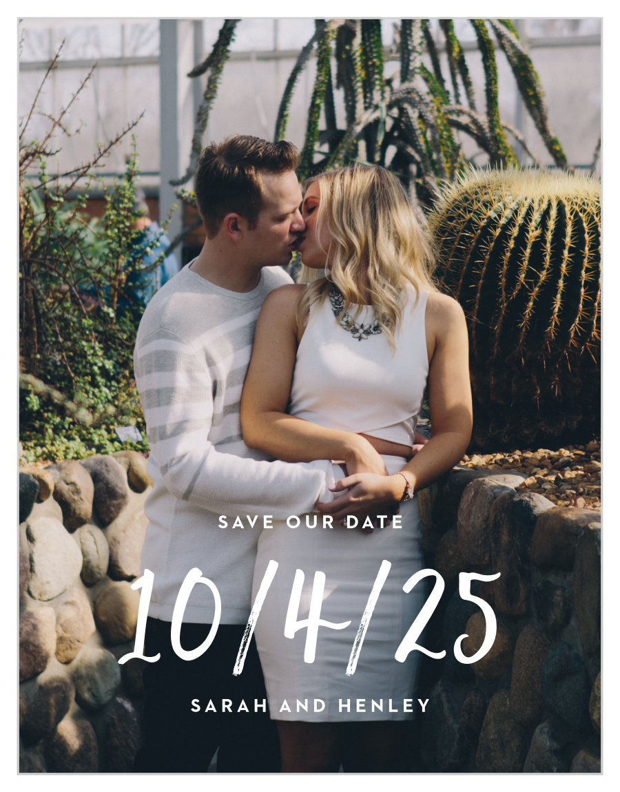 Simply Typographic Save the Date Magnets