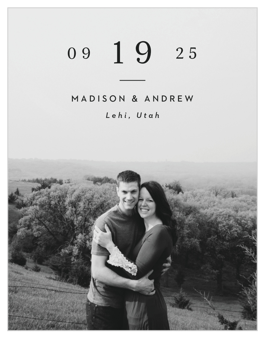 Split Type Save the Date Cards