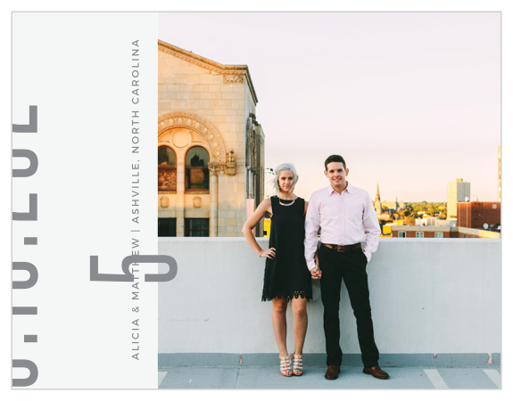 Everyone will be sure to mark their calendars with our Mod Lines Save-the-Date Magnets.