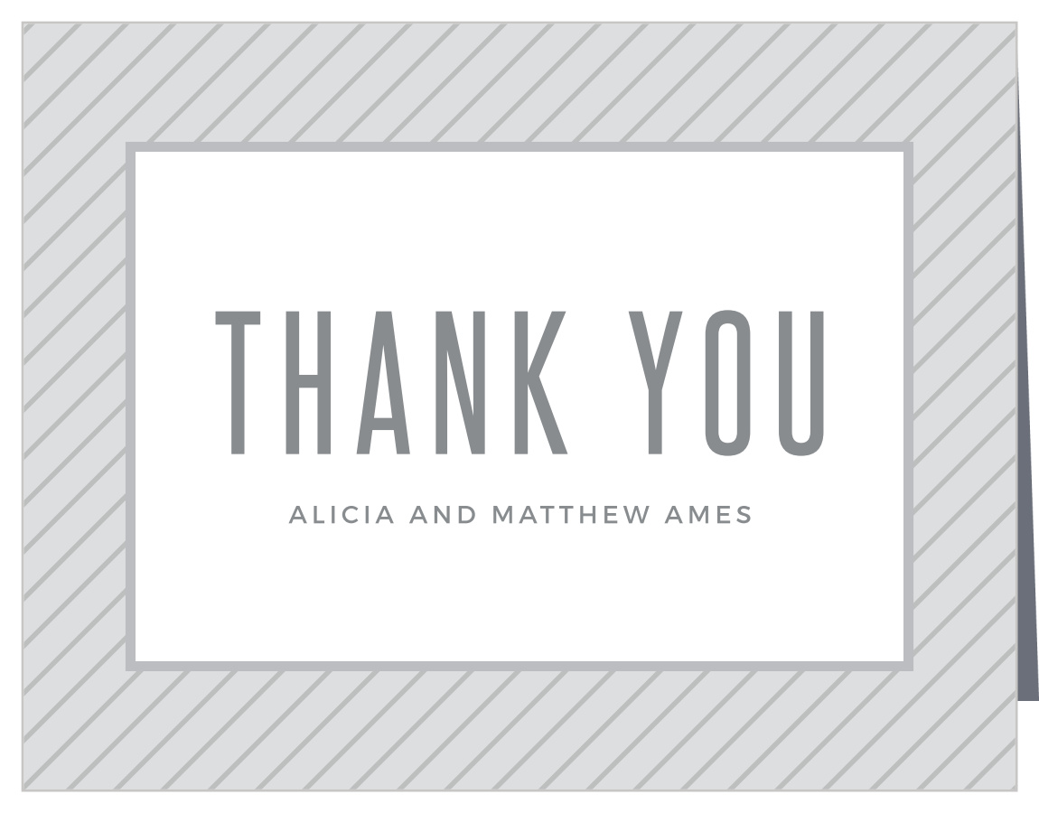 Mod Lines Wedding Thank You Cards