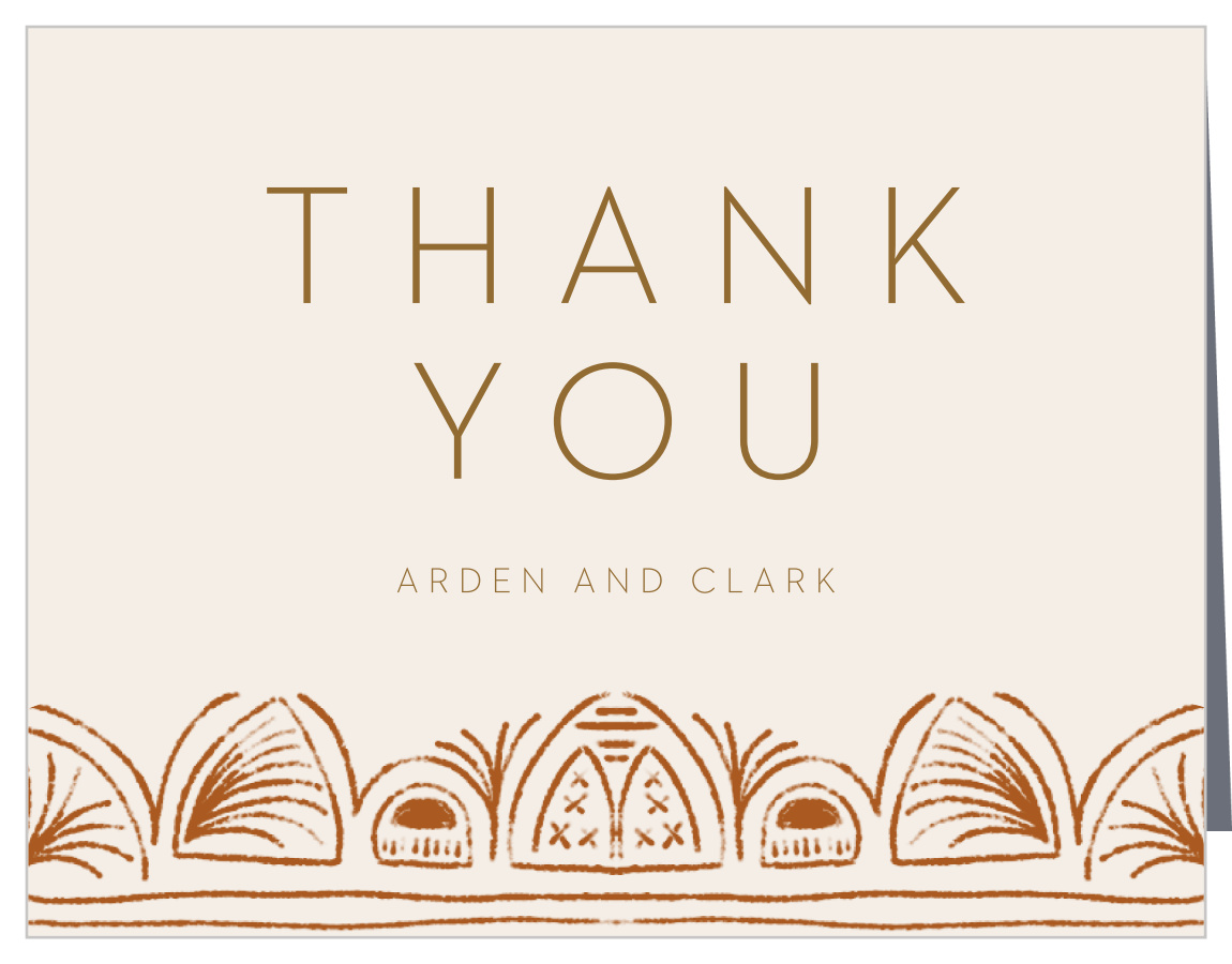 Southwestern Slopes Wedding Thank You Cards